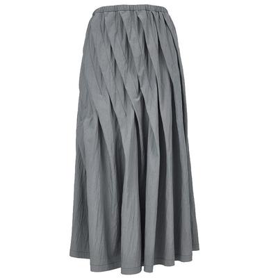 Damen Faltenrock A-Linie Midi