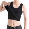 Tank Top for Flattens Makes Breasts Look Adjustable No Flattens Plain Bust Japanese Style for Men [Ttoitv] Women, Chest, Smaller, 3-step Hook,