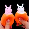 Carrot Rabbit Fidget Toys Easter Squeeze Toys Cute Bunny Stress Relief