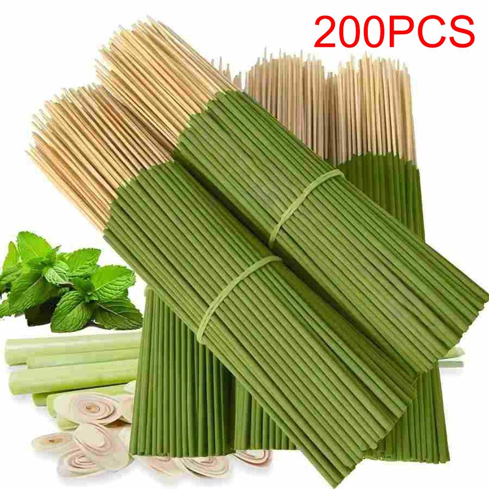 Verlängertes Zitronengrasöl Zitronengrasstab - 45 Minuten Brenndauer, Sommerduft nach künstlichem Holz für Zuhause, Camping, Innenhof