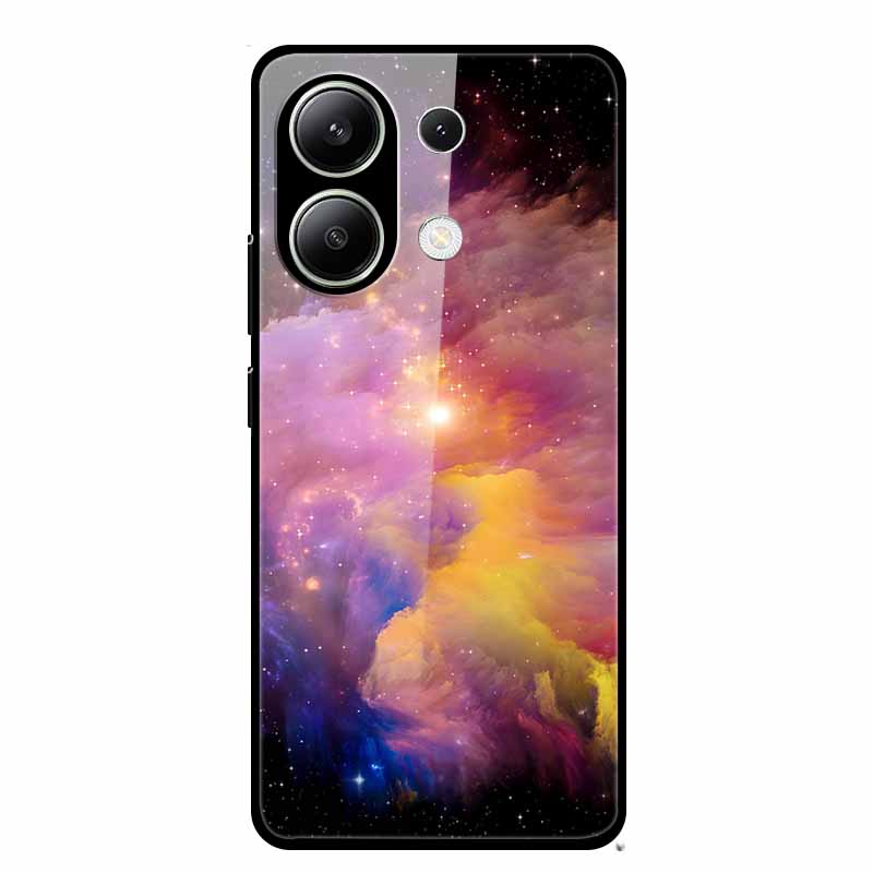 For Xiaomi Redmi Note 13 Pro 4G 6.67"Tempered Glass Cases Silicone Bumper Hard Back Covers for Redmi Note13 4G 6.67" Phone Cases