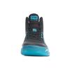 Li Ning Yu Shuai TD Court Shock Absorption Rebound Mid-Top Basketball Shoes Men Sneakers Black Blue ABPQ027-2