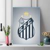 Santos FC Pattern  3pcs 100% Round Full Drill 5D DIY Diamond Painting Embroidery Cross Stitch Rhinestone Décor