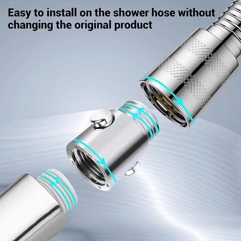 Shower Accessories Sprinkler One-button on-off Valve Shower Angle Valve Shower Head Quick Off Bathroom Water Stop Valve