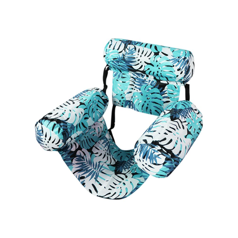 Pool Floats Chairs Adult Inflatable Pool Lounger with Arm & Backrest Water Floating Recliner Water Hammock for Summer Water Fun