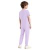 Unisex Kids Special Needs Adaptive Clothing Round Neck Short Sleeve Back Invisible Zipper Full Body Jumpsuit Comfortable Casual Wear