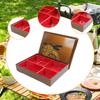 Japonský Bento Box a Přihrádky s Víkem, Nádoba na Jídlo Oběd pro Sushi Rýži Omáčku