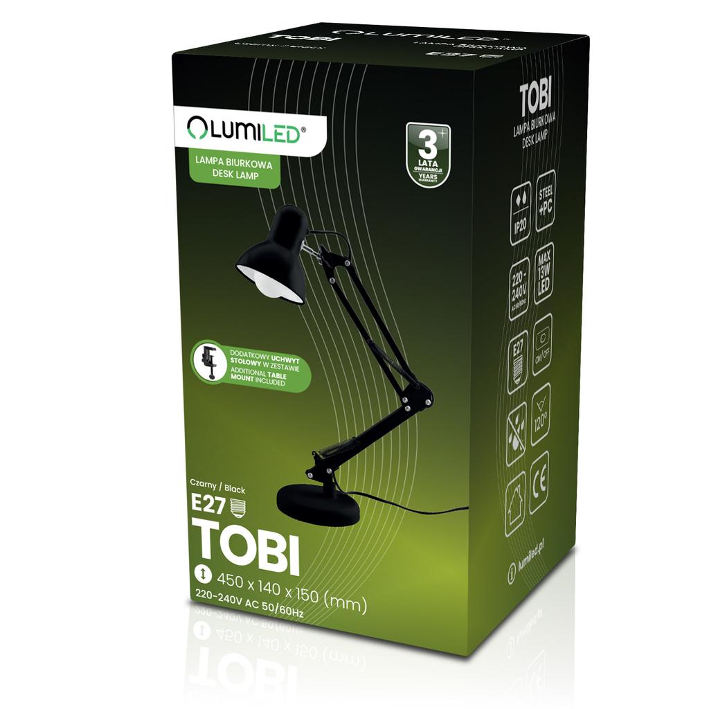 Desk Lamp Drawing Table Lamp E27 Tobi Lumiled + Clamp Desk
