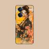 Retro Tattoo Girl Mobile Phone Case for OPPO Reno 14 13 12 11 10 9 8 7 6 5 F T Pro 5G Colorful Printing Cover Cellphones Luxury