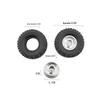 1/16 RC Car Universal Metal Wheel Tires DIY Parts Accessories