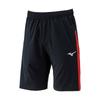 Training Wear Light Stretch Knit Half 32MDD123 Size M Pants, Sweat-wicking, Quick-drying, Stretch, Black/Chinese Red,