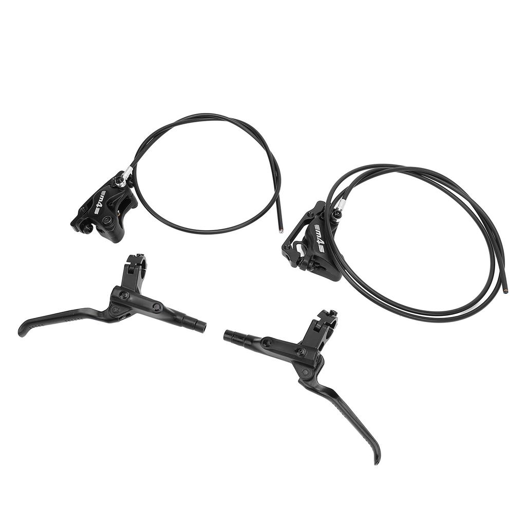 4 Piston Dual Drive Oil Brake 850mm Front 1550mm Rear Levers Hydraulic Disc Brakes for Mountain Cycling