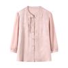 Spring 2026 Chiffon Jacquard Top for Middle-Aged and Elderly Women