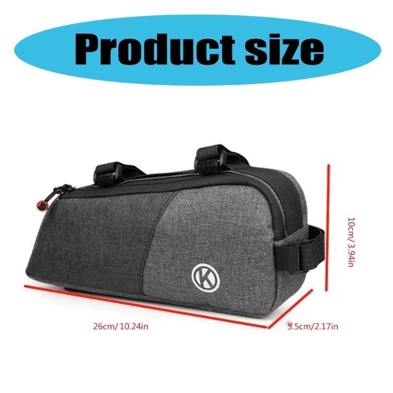 Road Bikes Front Frame Bag Bicycles Front Top Tube Pouches Storage Bag Cyclings Tool Front Saddles Bag for Mountain Bikes