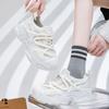 Leather 25 Years Old Summer New Mecha Dad Shoes Women Round Head Mesh Mesh Shoes Thick Sole Heightening Splicing Casual Shoes Women