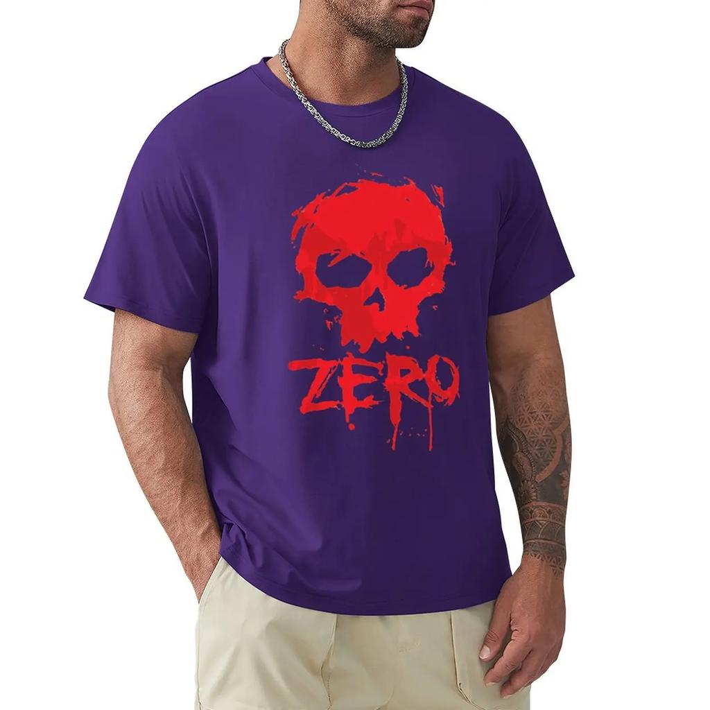 New Zero Original Skate Vintage Skull Men'S Black T-Shirt Unisex Men Women Tee Shirt
