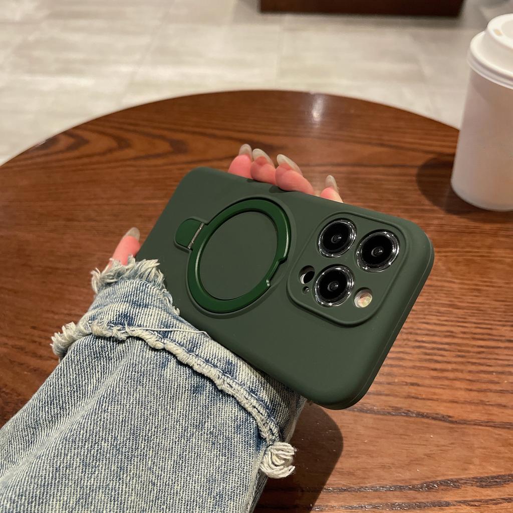 Pure Liquid Silicone Case for Apple iPhone 17 Pro Max - Soft Shockproof with Magnetic Holder Full Cover On iPhone 16/15/14/13/12/11/Pro/Plus/ProMax