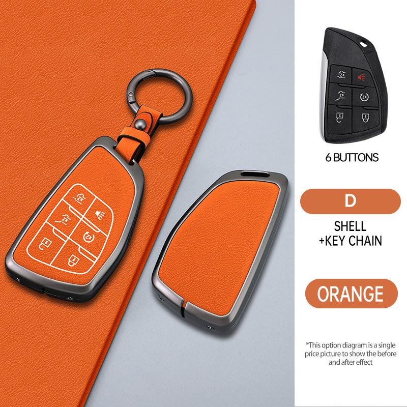 3/4/5/6 Buttons Auto Key Fob Cover Case Fit For Chevrolet Tahoe Suburban Fit For Gmc Yukon Fit For Buick Envision S Plus Avenir Metal Housing