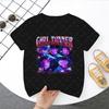 Süßes Cartoon KPop Dämonenjäger Muster Kinder Rosa Pullover T-Shirt für Jungen Mädchen Mode Lässiges T-Shirt