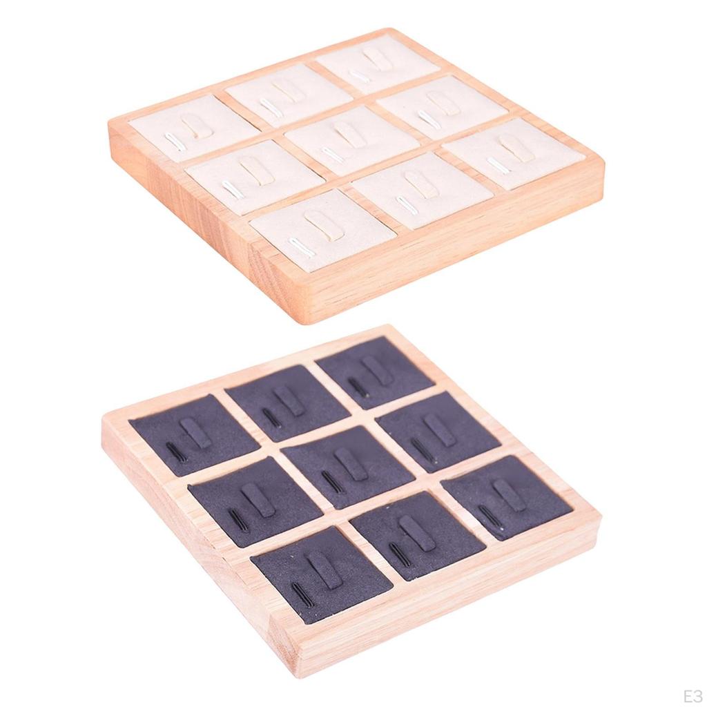 Rings Holder Tray Earrings Anklet Charm Organizer Display Box Jewelry for Counter