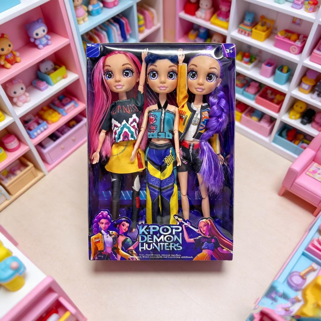 2026 Ny Demonic Group Animefigurer, Rumi Mira Zoey Actionfigurer, Musikalisk Stil Cosplay Leksak Födelsedagspresent för Barn