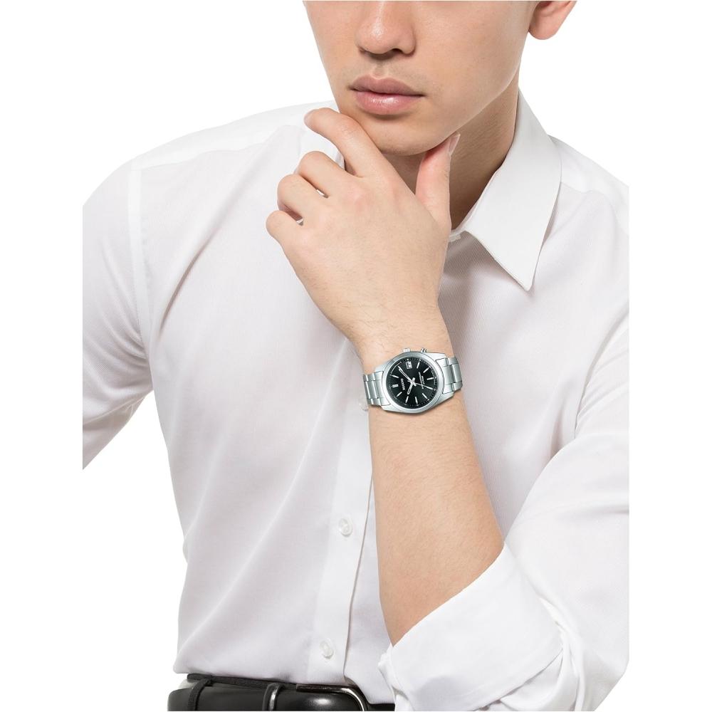 Citizen Watch Leguno Legno Solartech Radio Controlled Watch RS25 0483h Men S Black  Bar Index 