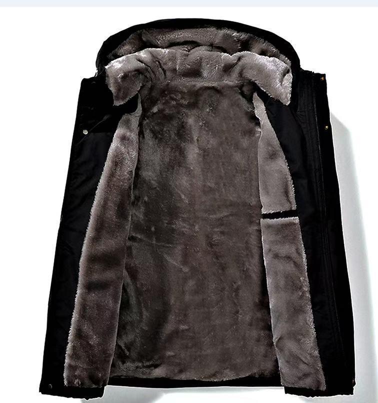 2024 Winter Kapuzen-Winddichte Baumwollgepolsterte Arbeitsjacke