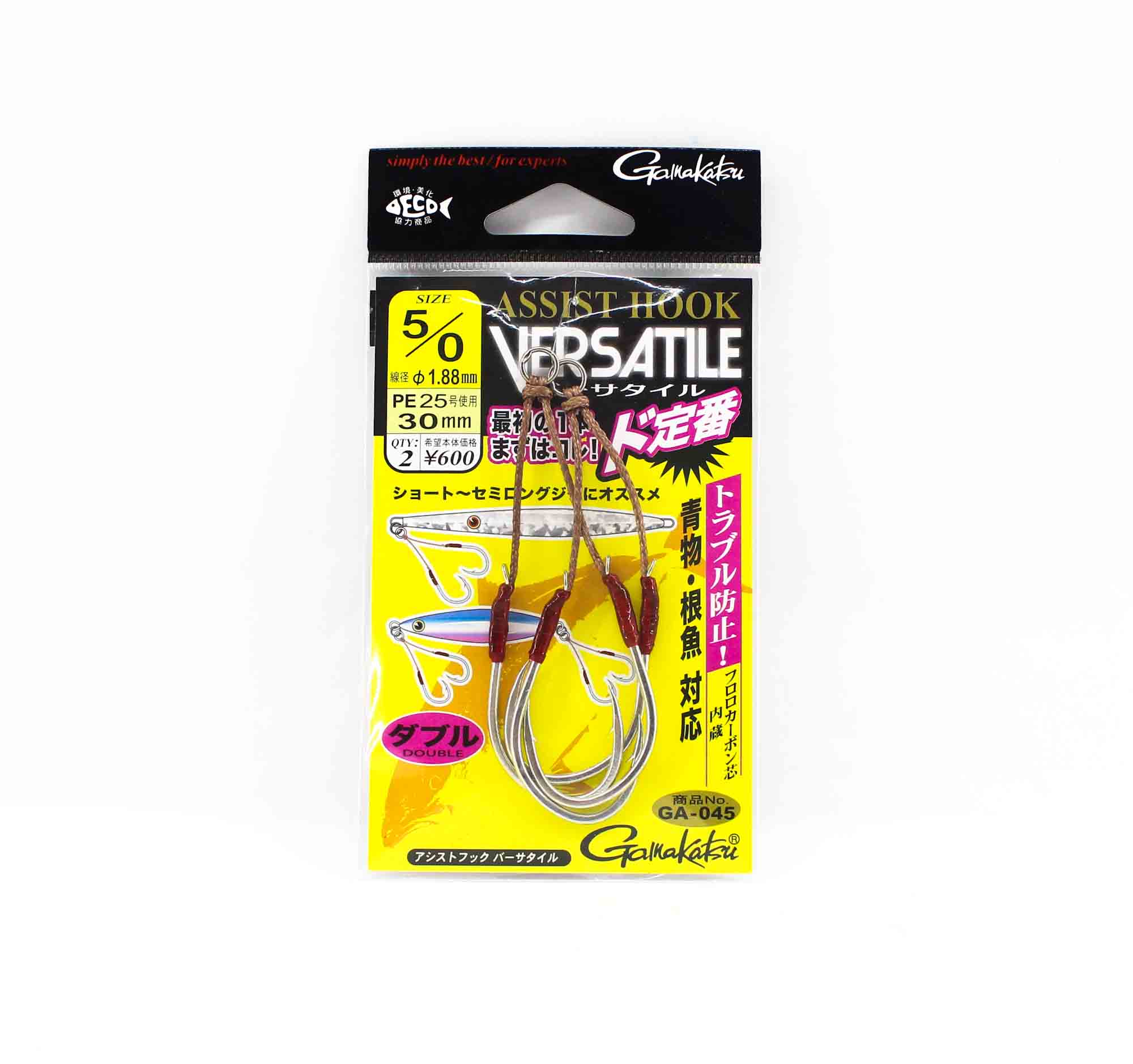 

Gamakatsu 42726 GA-045 Вспомогательный крючок Fluoro Размер сердечника 5/0 30 мм (6511)