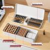 Battery & Cable Organizer: Stores AA/AAA, Camera Chargers, Plugs, Cables - Perfect for Desktop Organization