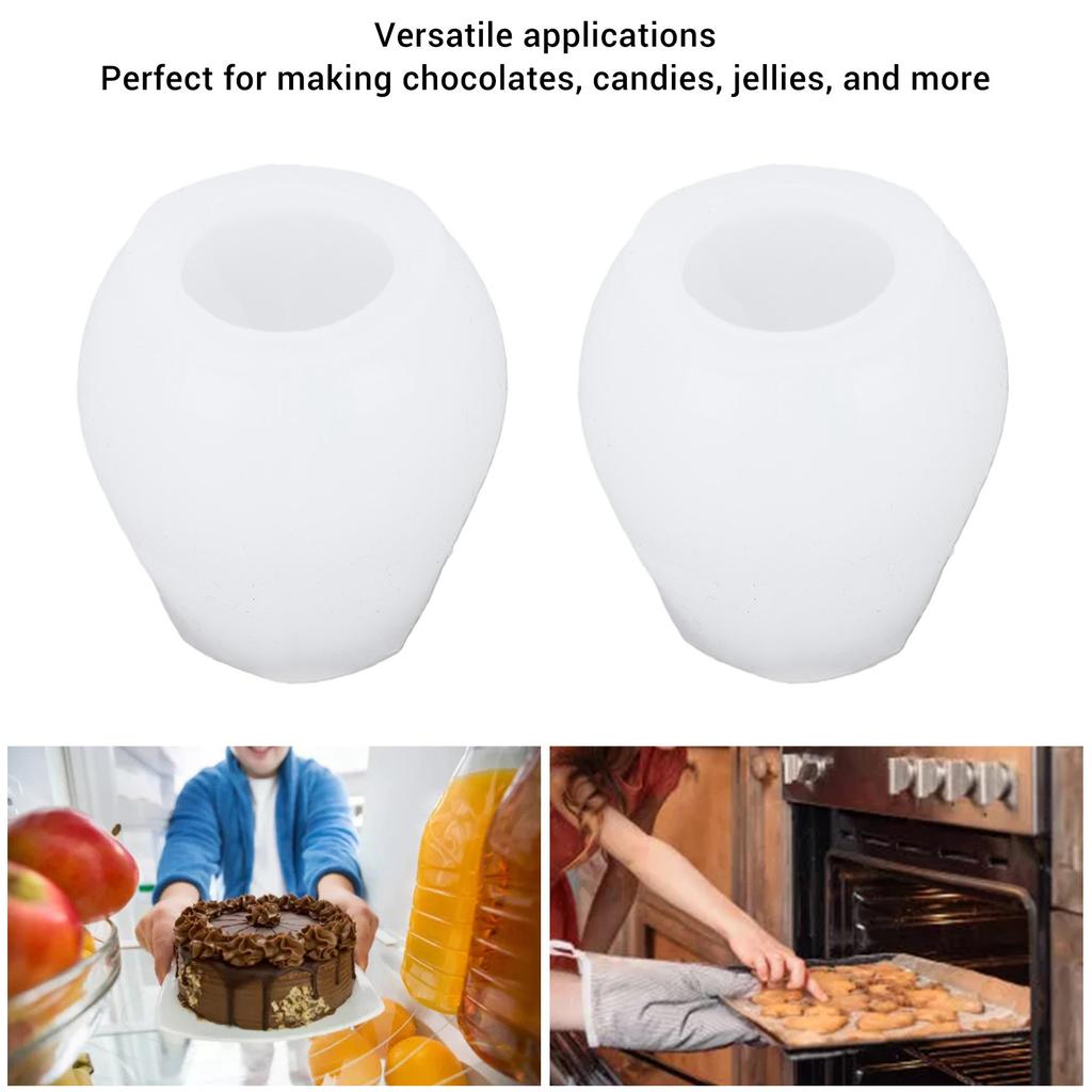 2pcs Tulip Flower Silicone Mold Candles Soap Crafts Baking Chocolate Making Flexible Reusable Tulip Silicone Mold