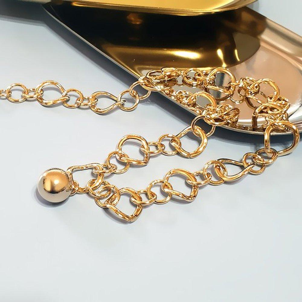 Gkelly Gold Ball Chain Necklace Nk110