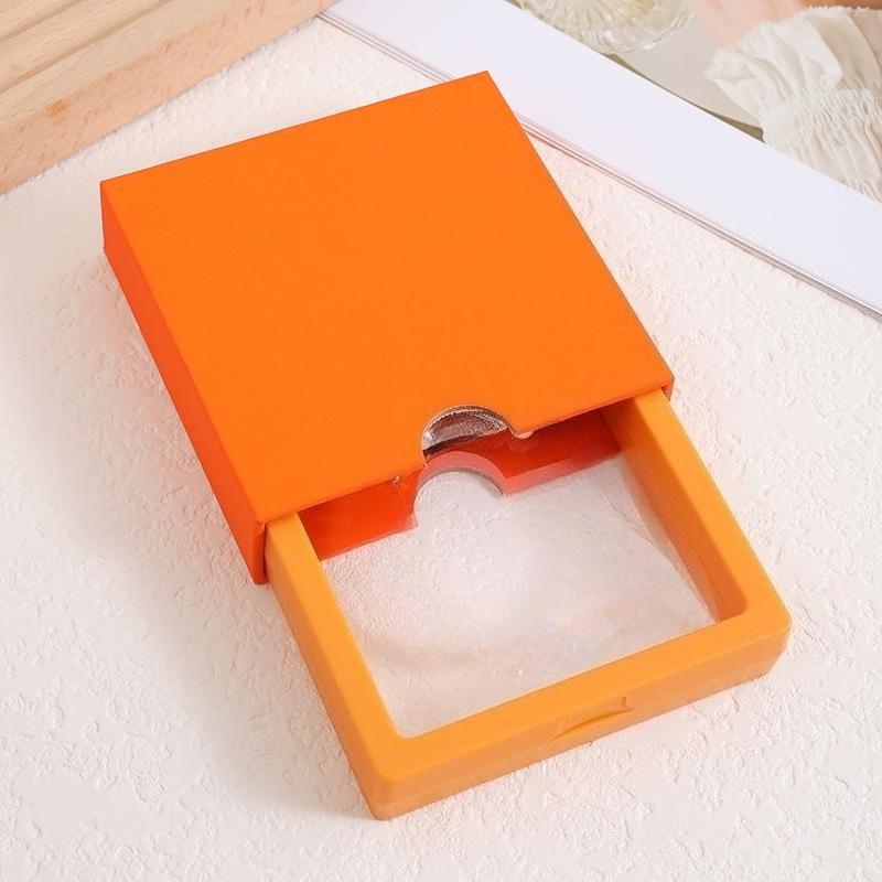 Transparent Floating Display Boxes Lastic PE Film Jewelry Packaging Box Jewelry Necklace Ring Seal Antioxidant Collectible Storage Case 10pcs