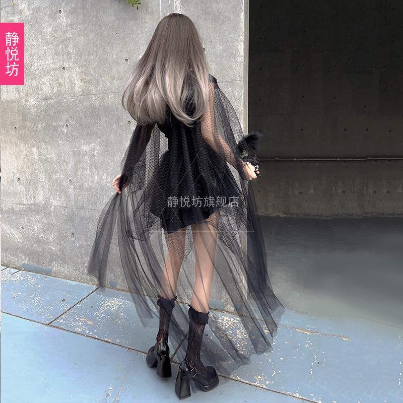 Halloween Adult Costume Queen Women's Clothing Horror Demon Dark Sorceress Shawl Vampire Dress