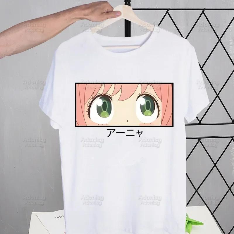 Anya Forger Printed T Shirt Men Yor Forger Tops Tees Harajuku Spy X FAMILY Tshirt Streetwear Hip Hop Male T-shirts