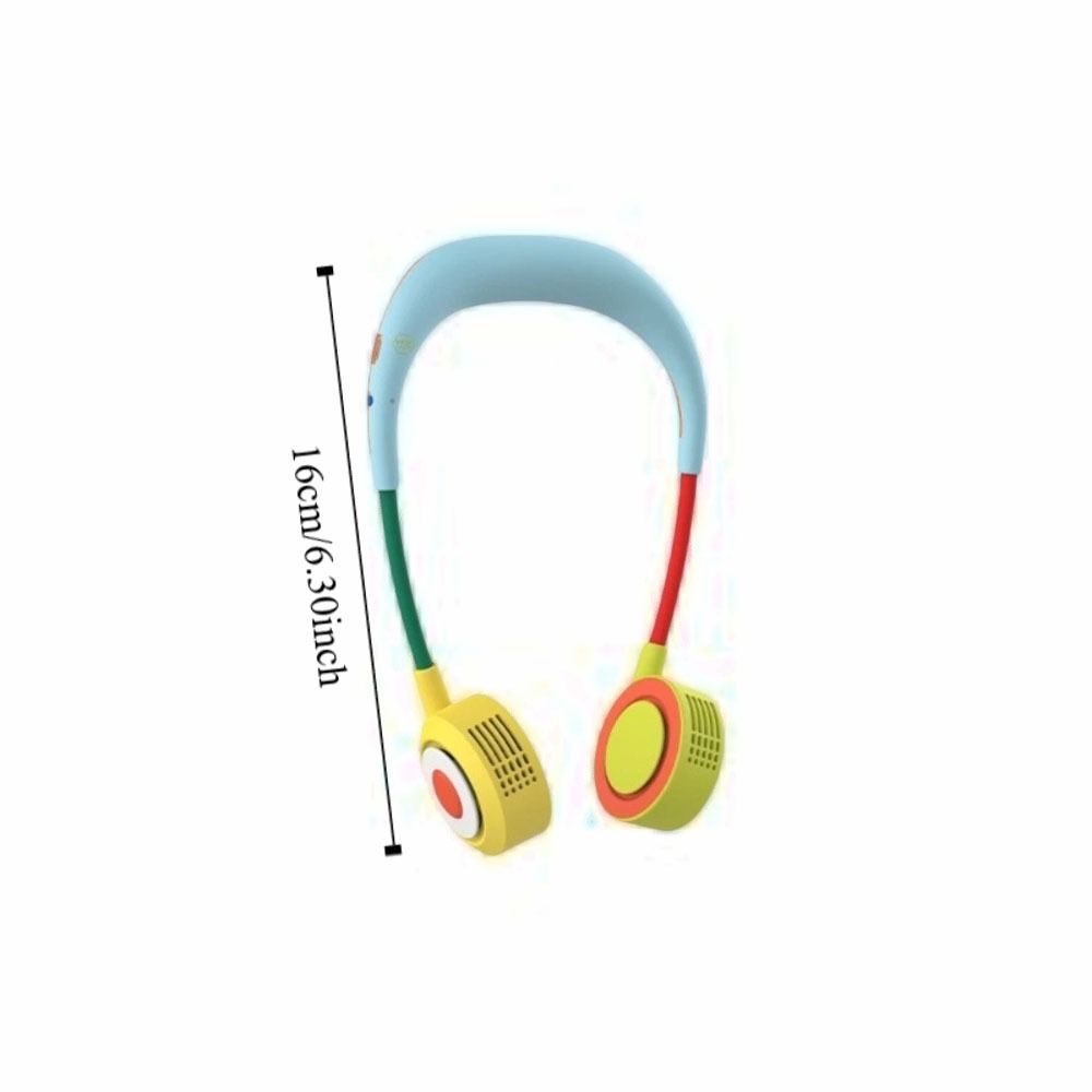 Lightweight Construction Portable Neck Fan Foldable Design Wearable Personal Fan  Daily Use