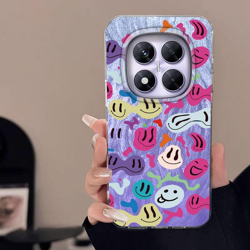 For Redmi 14C A3 13C Note 13 14S 14 Pro Plus 5G 15 15C Women Phone Case Cartoon Cat Panda Pattern Popular Fashion Bumper Shells