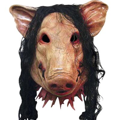Halloween Scary Saw Maska prasečí hlavy Cosplay Party Strašidelné masky zvířat Horor Kostýmy pro dospělé Doplňky k kostýmům