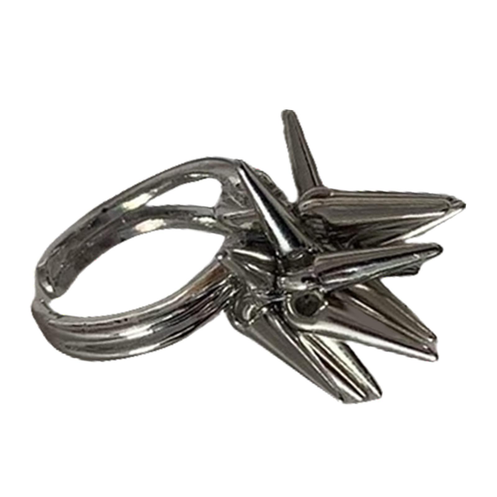 

Шикарное кольцо из металла с неровной бахромой, эффектное кольцо с кисточкой, металлические кольца, регулируемые кольца, шарм для любителей неповторимого стиля