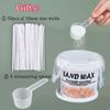 1LB Barrel White Sand Wax DIY Handmade Scented Candle Making Kit Ice Flower Wax Snowflake Wax Pearl Wax Sand Painting Materials