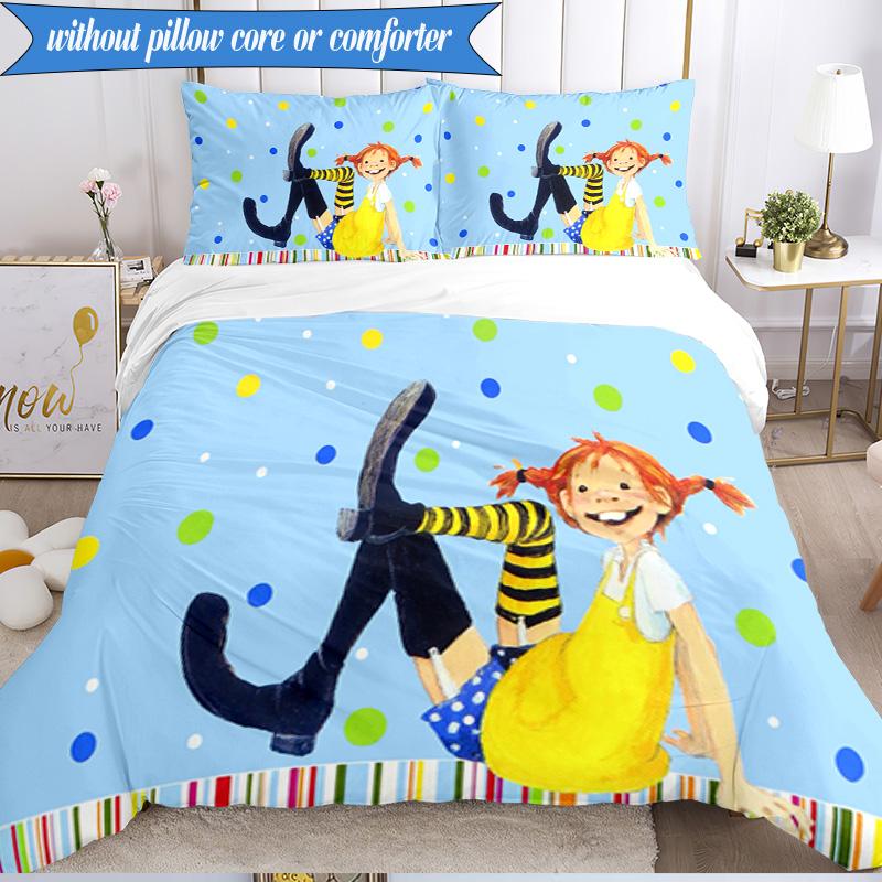 Pi-ppi And Horse Friendship 3pcs K-pop music group Bedding set,Ideal for Bedroom, Dormitory,Including Duvet Cover And 2pcs Pillowcases,Fan gifts
