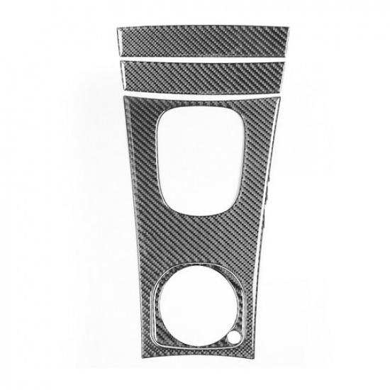 4Pcs Carbon Fiber Interior Console Gear Shift Cover Trim For Mercedes-Benz W203