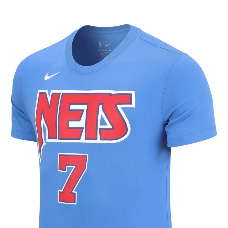 Nike Kevin Durant Brooklyn Nets Classic Sports Casual Short-Sleeve T-Shirt Men Tops Blue CT9909-404