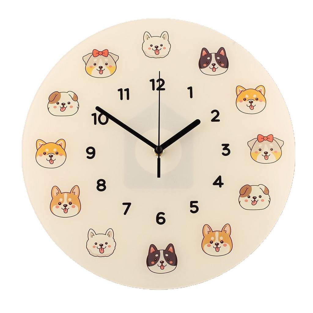 Cute Cartoon Cat Clock Penny Silent Quartz Wall Clock Home Punch-Free Simple Creative Living Room