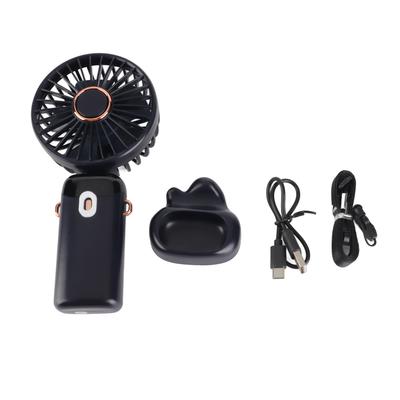 Faltfächer USB Digitalanzeige Handheld Ergonomischer Griff ABS PC Kleiner Tragbarer Ventilator für Draußen