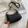 2025 Nová kabelka Retro Hong Kongský styl Přenosná taška přes rameno Taška do podpaží Jednobarevná PU crossbody taška Dámská volnočasová taška