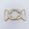 Minimalist Eight-Character Metal Alloy Buckle for Waist-Cinching and Curtain Tieback Accessories