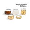 Ingemark 5Pcs/Set Boho Geometric Resin Rings for Women New Trend Punk Gold Color Open Adjustable Ring Couple Jewelry Accessories