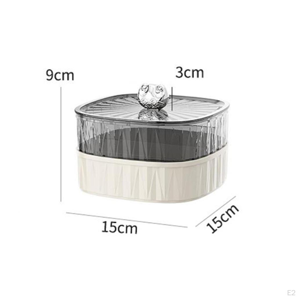 Dzielona taca do serwowania Organizer do przechowywania suchej żywności Talerz z pokrywką Orzechy Cukierki