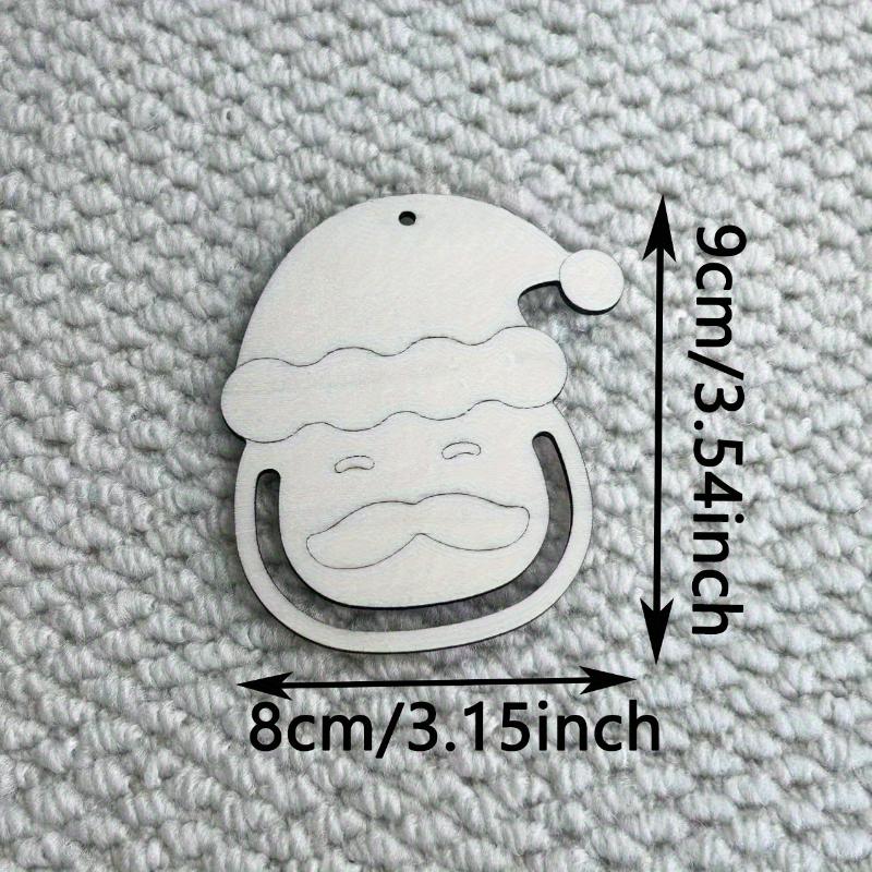 

12Pcs Wooden Santa Claus Christmas Ornaments Santa Claus Ornaments for DIY Painting Decorating Birthday Christmas Crafts