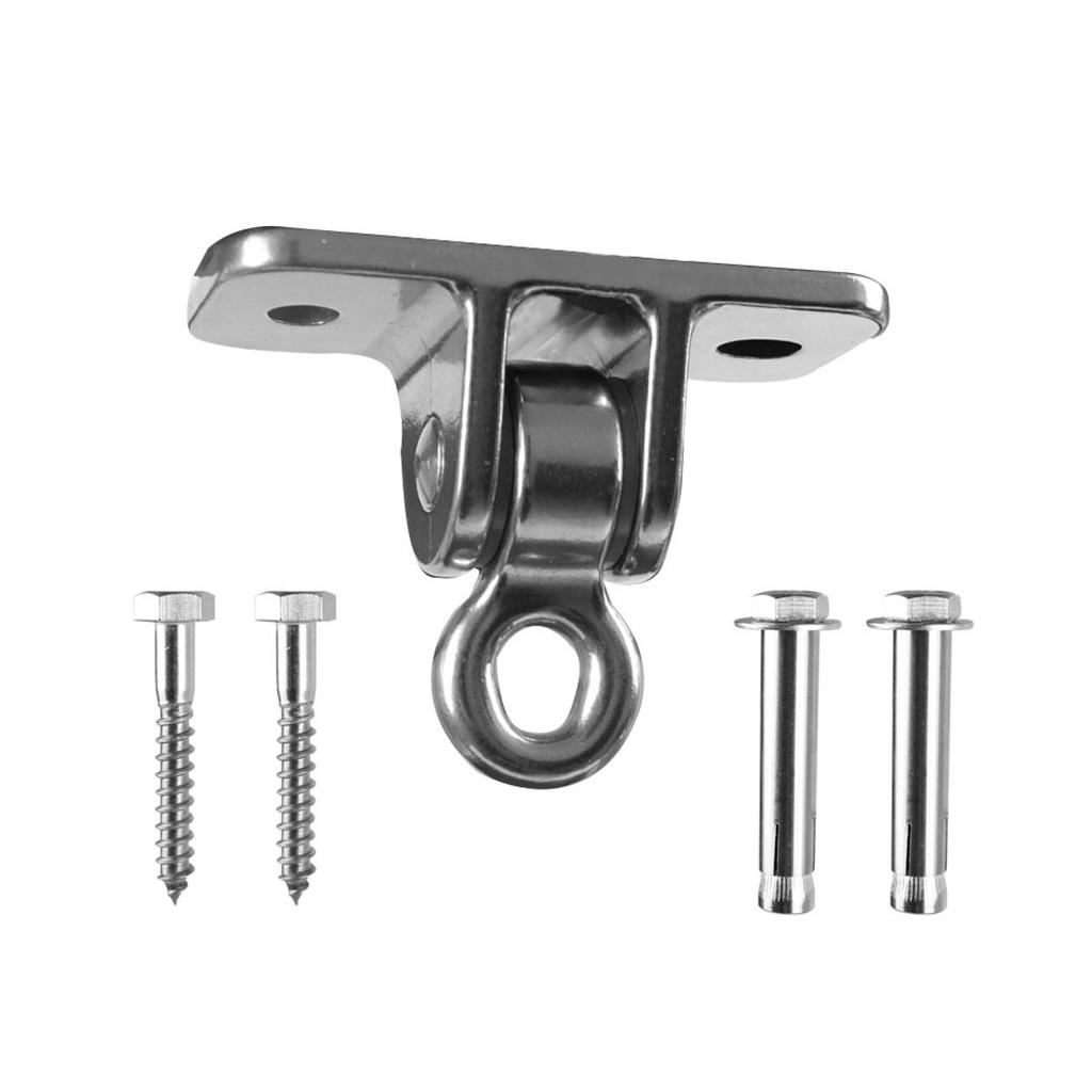 Durable Stainless Steel Swing Hook Hangers 850Kg Heavy Duty Fixed Buckle for Yoga Swing Trapeze Hammock